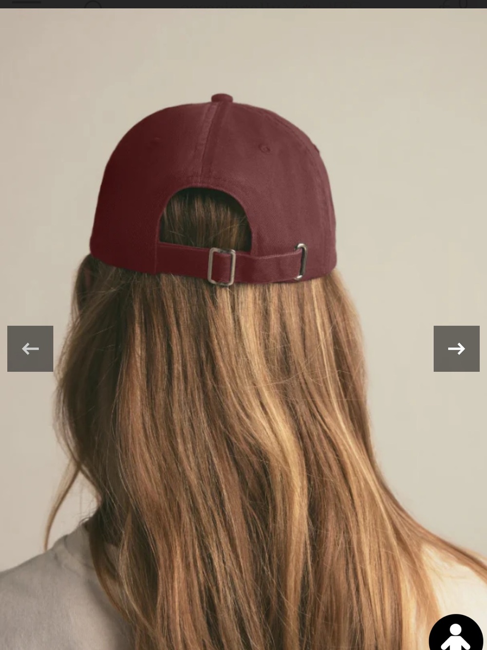 Favorite Daughter Burgundy (sangria nights) Baseball Cap with White Embroidery - Picture 4 of 4